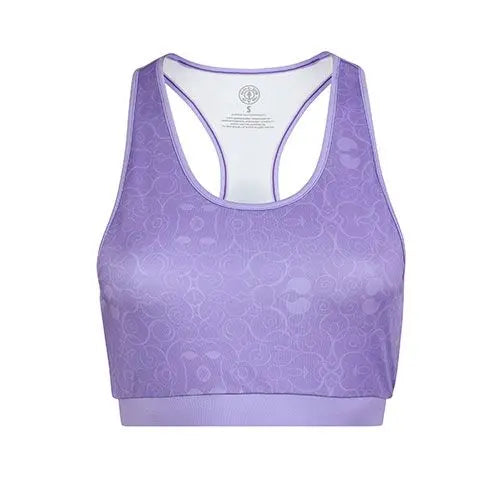 GGLTOP046 Golds Gym Ladies Crop Top Lilac
