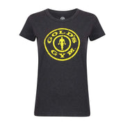 GGLTS043 Golds Gym Ladies T-Shirt Logo - Charcoal