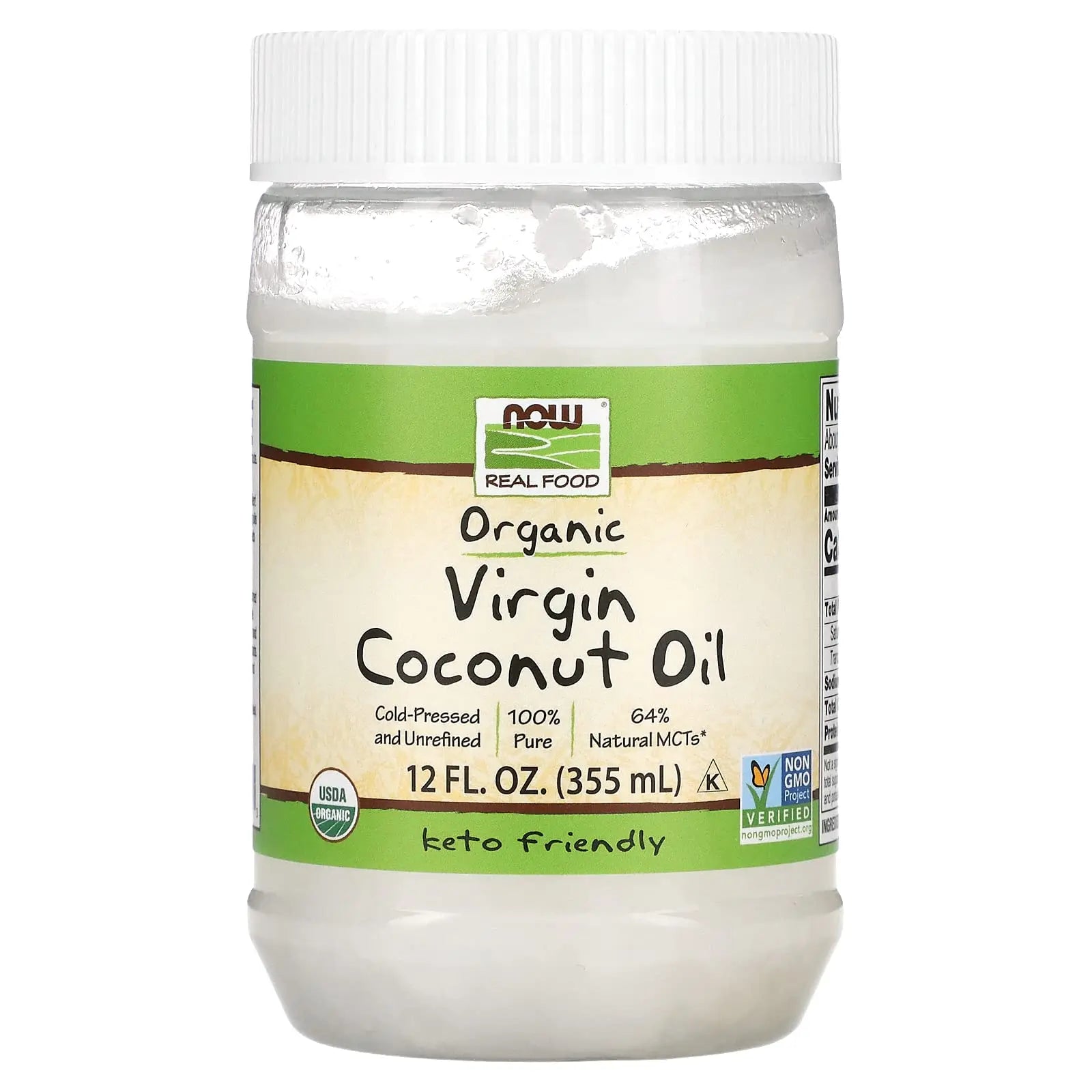 NOW Foods NOW1726 Coconut Oil Organic Virgin 568 ml