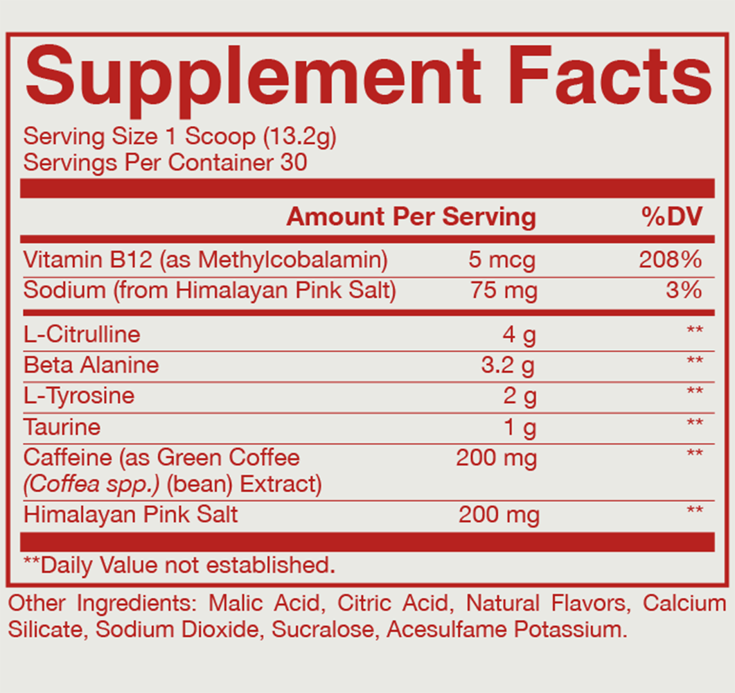 RAW Essential Pre-Workout - 30 servings