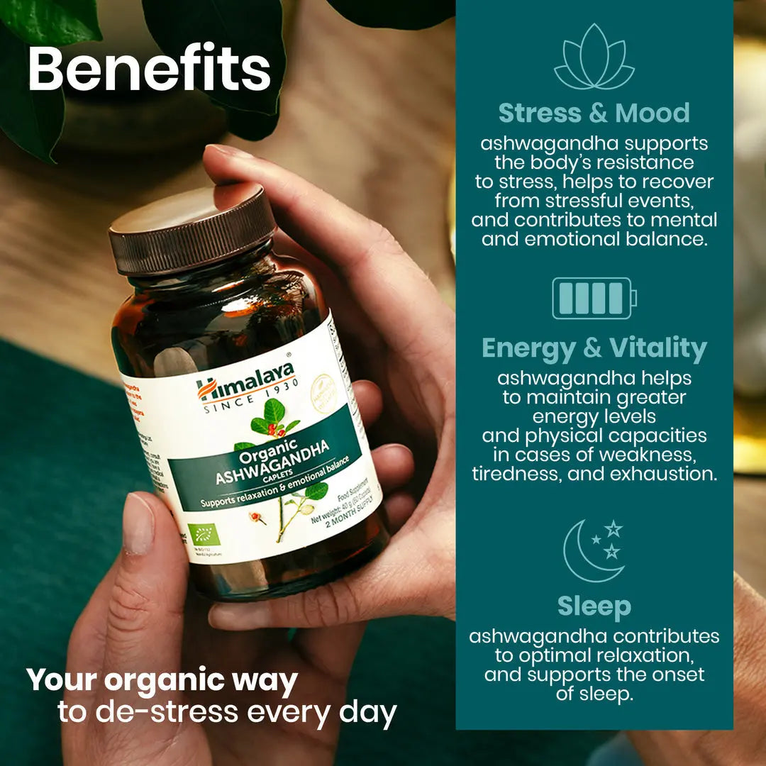 Himalaya Organic Ashwagandha - 60 caps