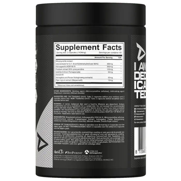 Dedicated Nutrition Testo-Bol - 120 kapslar