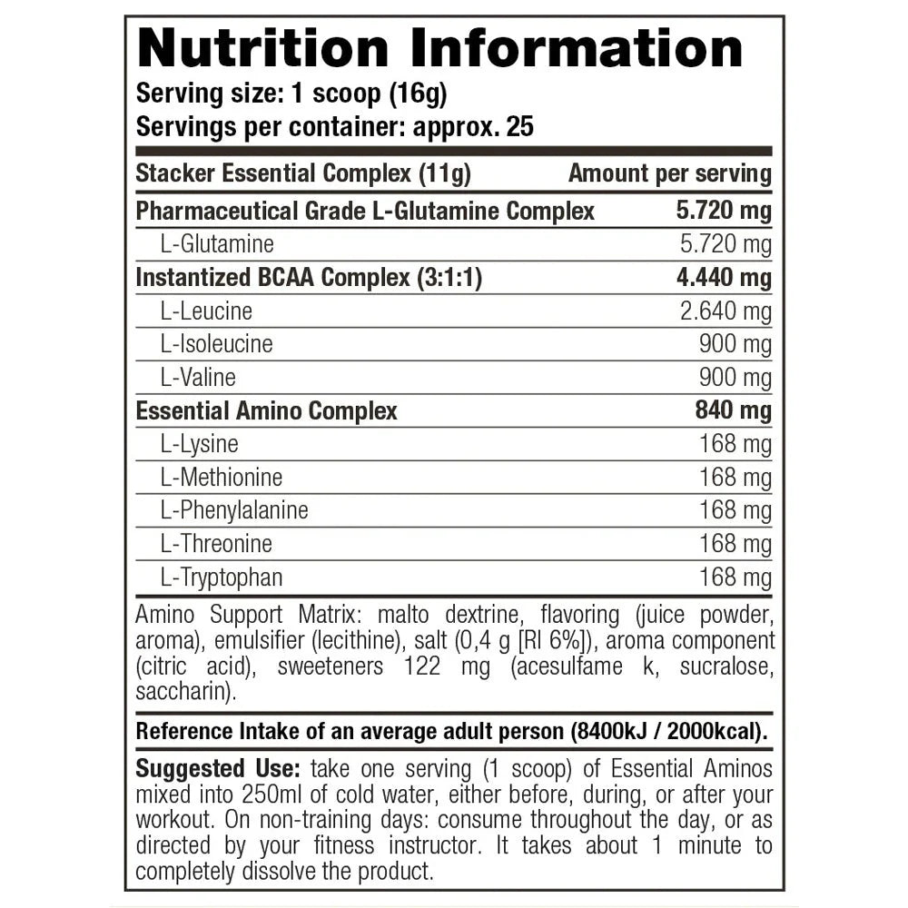 Stacker2 Essential Aminos - 400 g