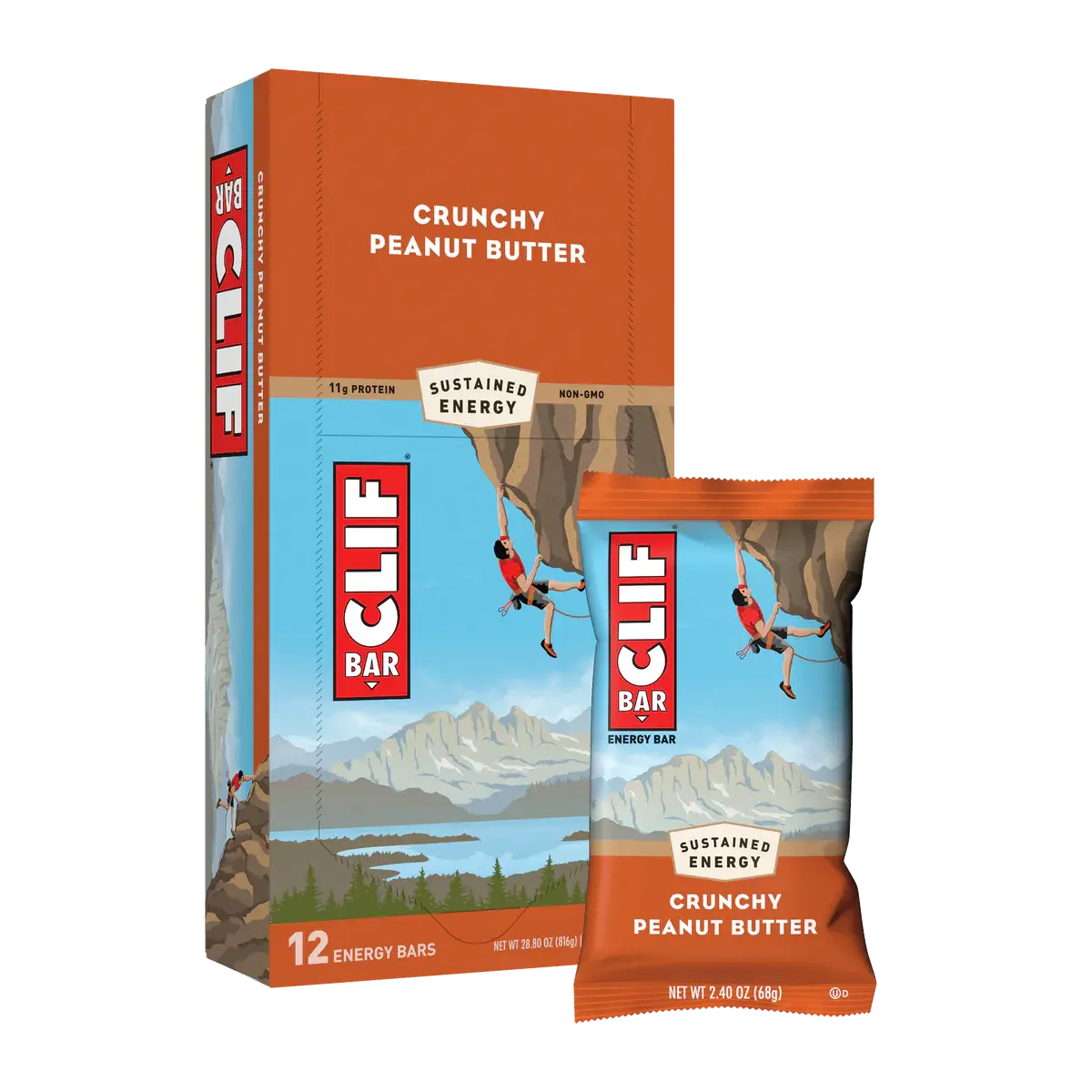 Clif Bar - 12 x 68 g - Muskelkompaniet