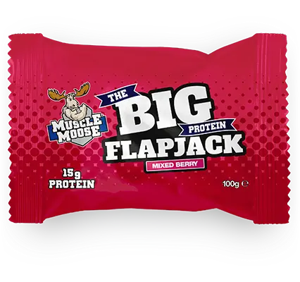 Muscle Moose Big Protein Flapjack - 12 x 100 g - Mixed Berry