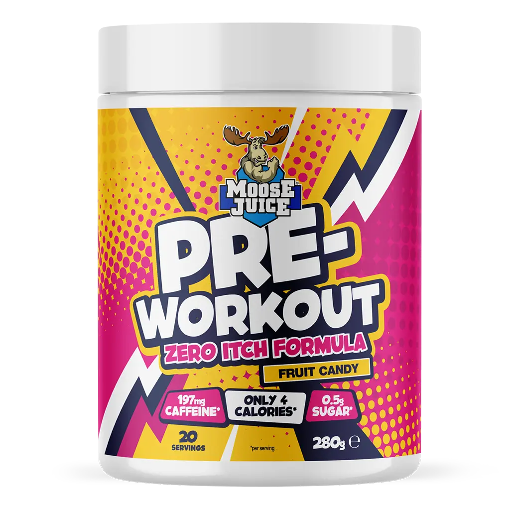 Muscle Moose Pre-Workout Zero Itch Formula - 20 servings