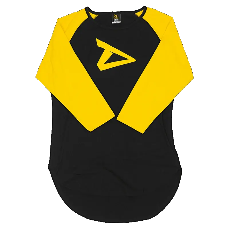 Dedicated 3/4 Sleeve Raglan Shirt Logo
