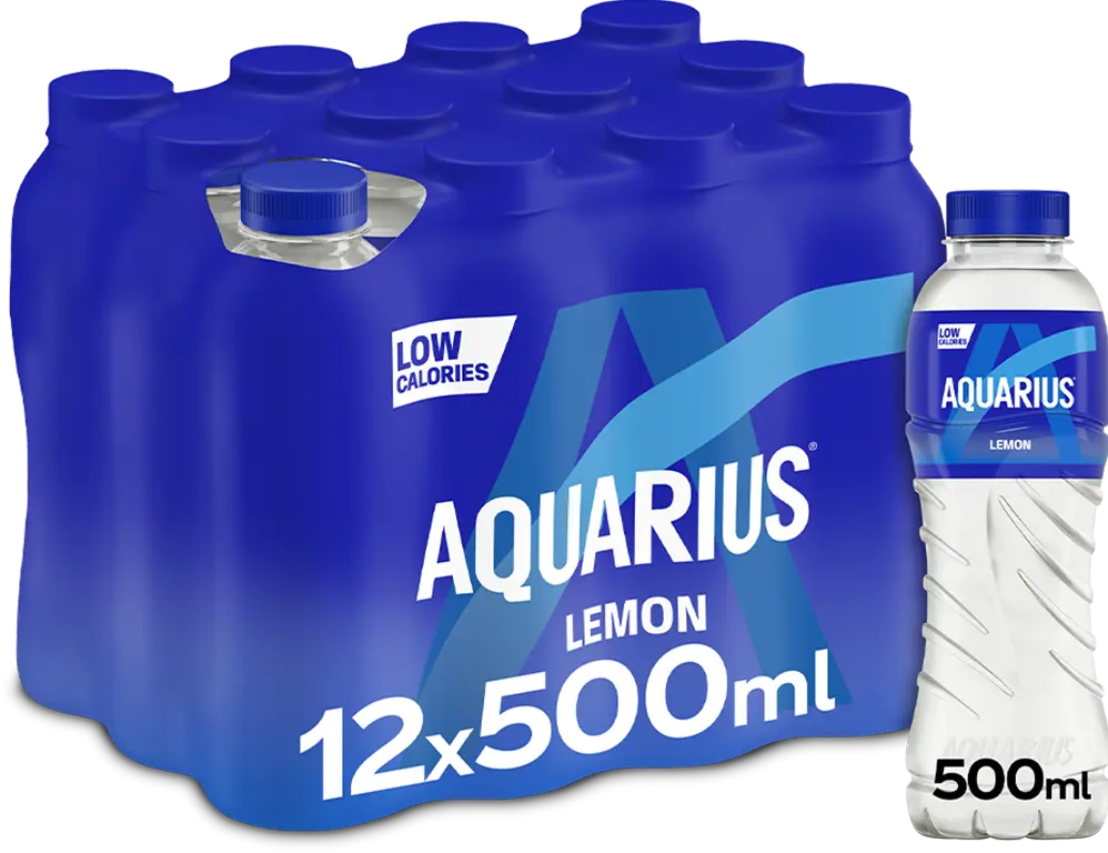 Aquarius - 12 x 500 ml - Lemon - Muskelkompaniet