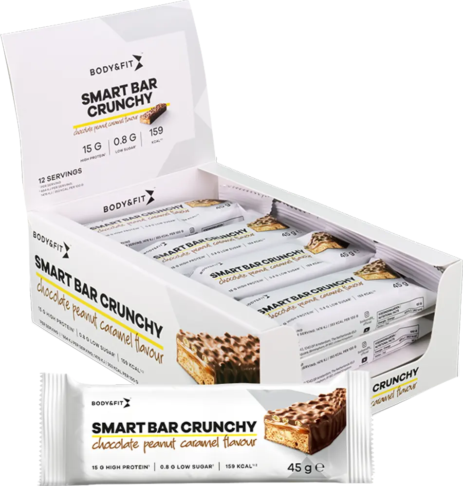 Body & Fit Smart Bar Crunchy - 12 x 45 g - Muskelkompaniet