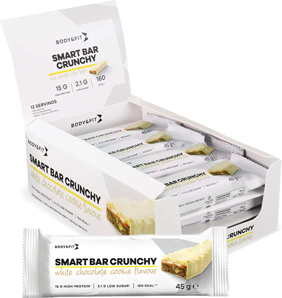 Body & Fit Smart Bar Crunchy - 12 x 45 g - Muskelkompaniet