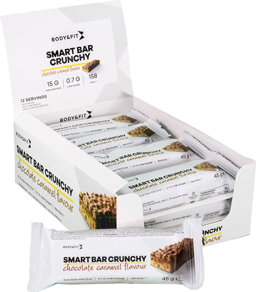 Body & Fit Smart Bar Crunchy - 12 x 45 g - Muskelkompaniet