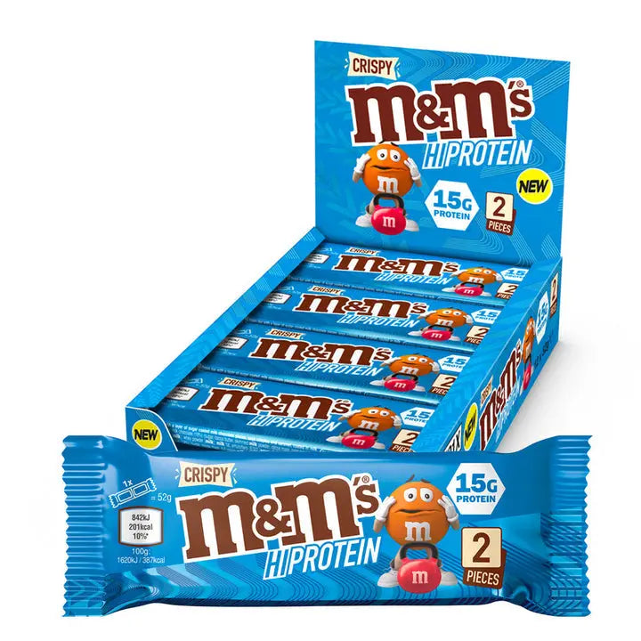 M&M's Protein Bar - 12 x 51 g - Crispy