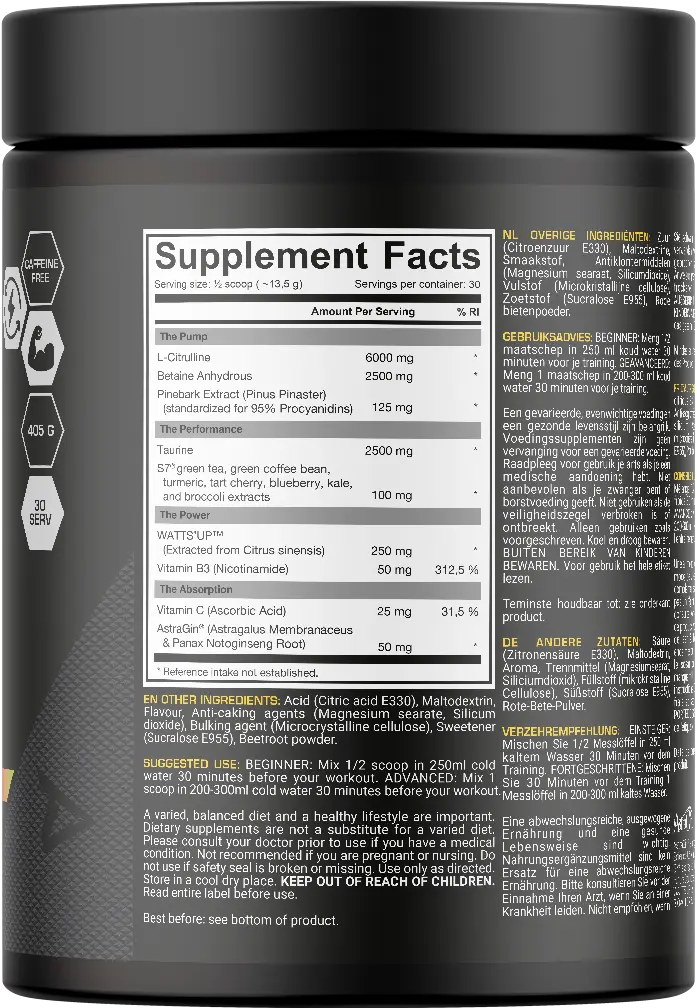 Dedicated Nutrition Unstoppable Pump - 405 g