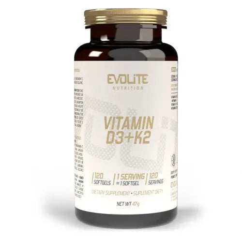 Evolite Vitamin D3+K2 - 120 softgels