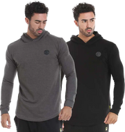 GGSWT083 Golds Gym Long Sleeve Hood Sweater – S