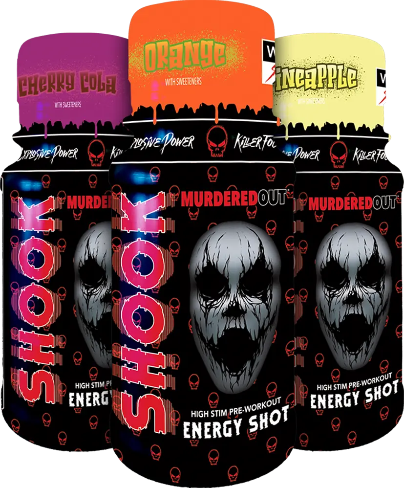 Murdered Out SHOOK Energy Shots - 12 x 60 ml