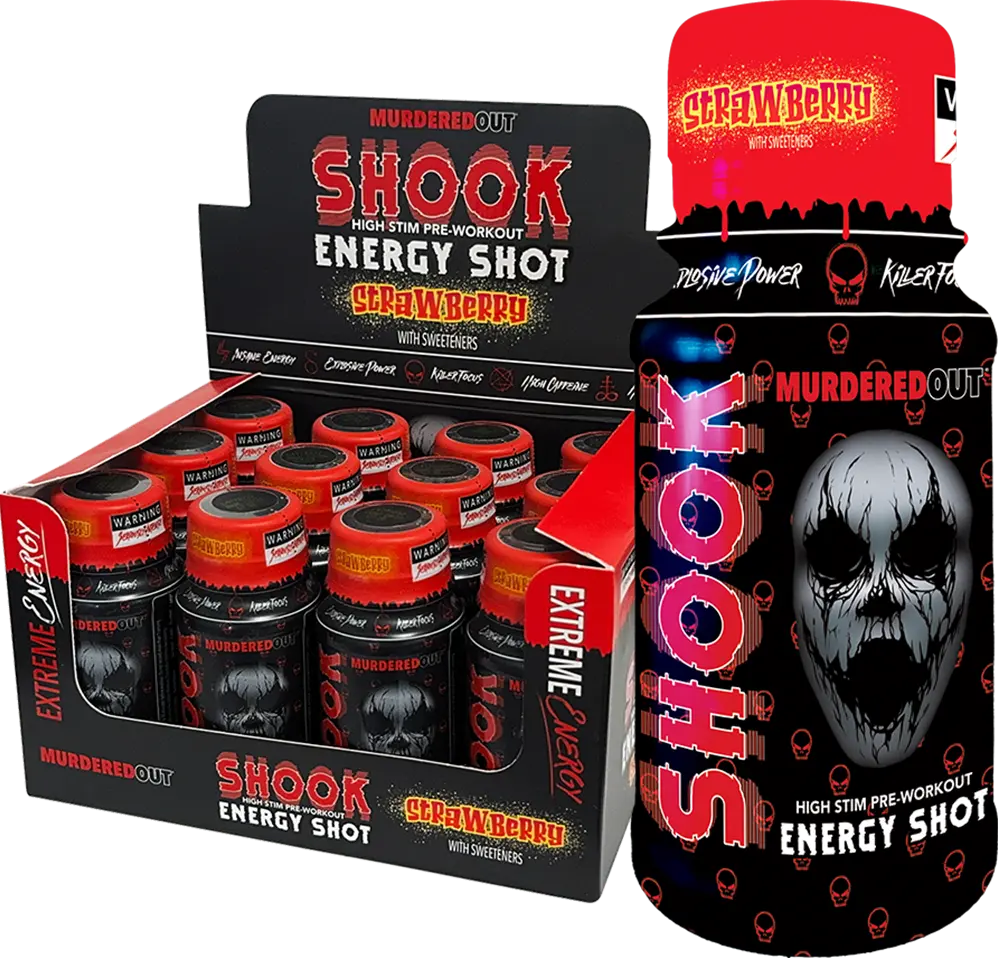 Murdered Out SHOOK Energy Shots - 12 x 60 ml