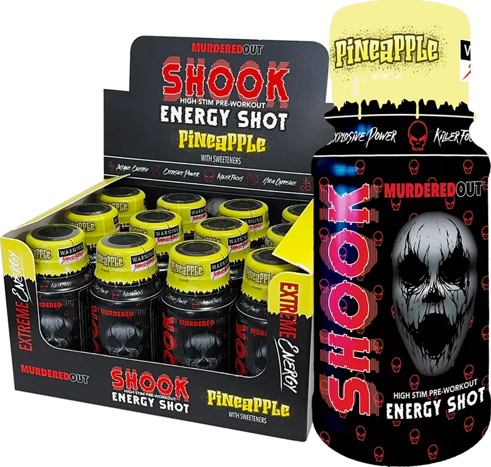 Murdered Out SHOOK Energy Shots - 12 x 60 ml