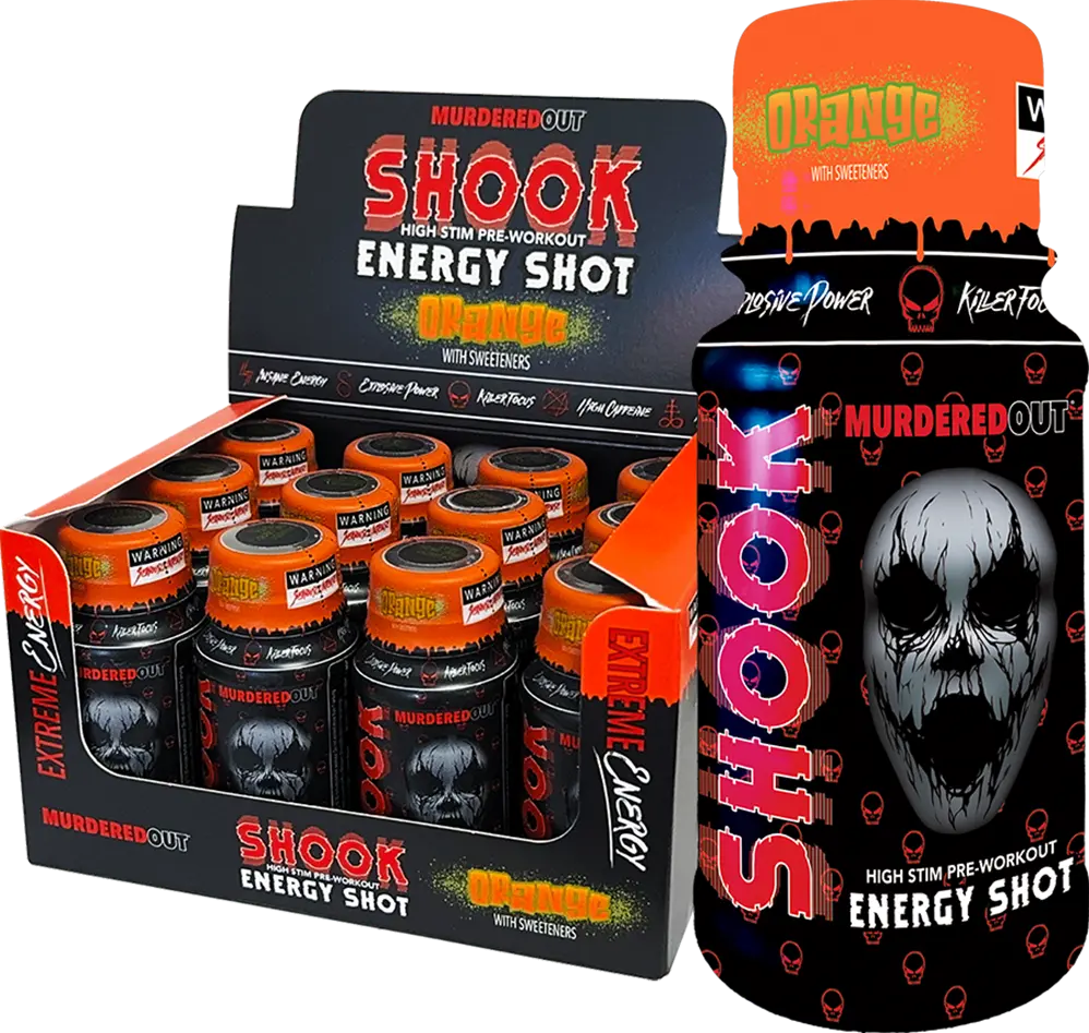 Murdered Out SHOOK Energy Shots - 12 x 60 ml