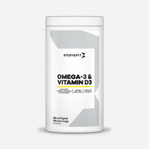 Body & Fit Omega-3 & Vitamin D3 - 180 softgels - Muskelkompaniet