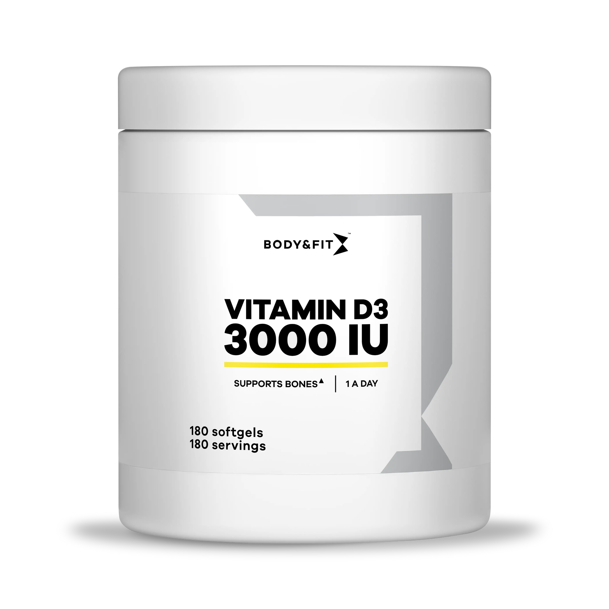 Body & Fit Vitamin D3 3000IU - 180 softgels - Muskelkompaniet