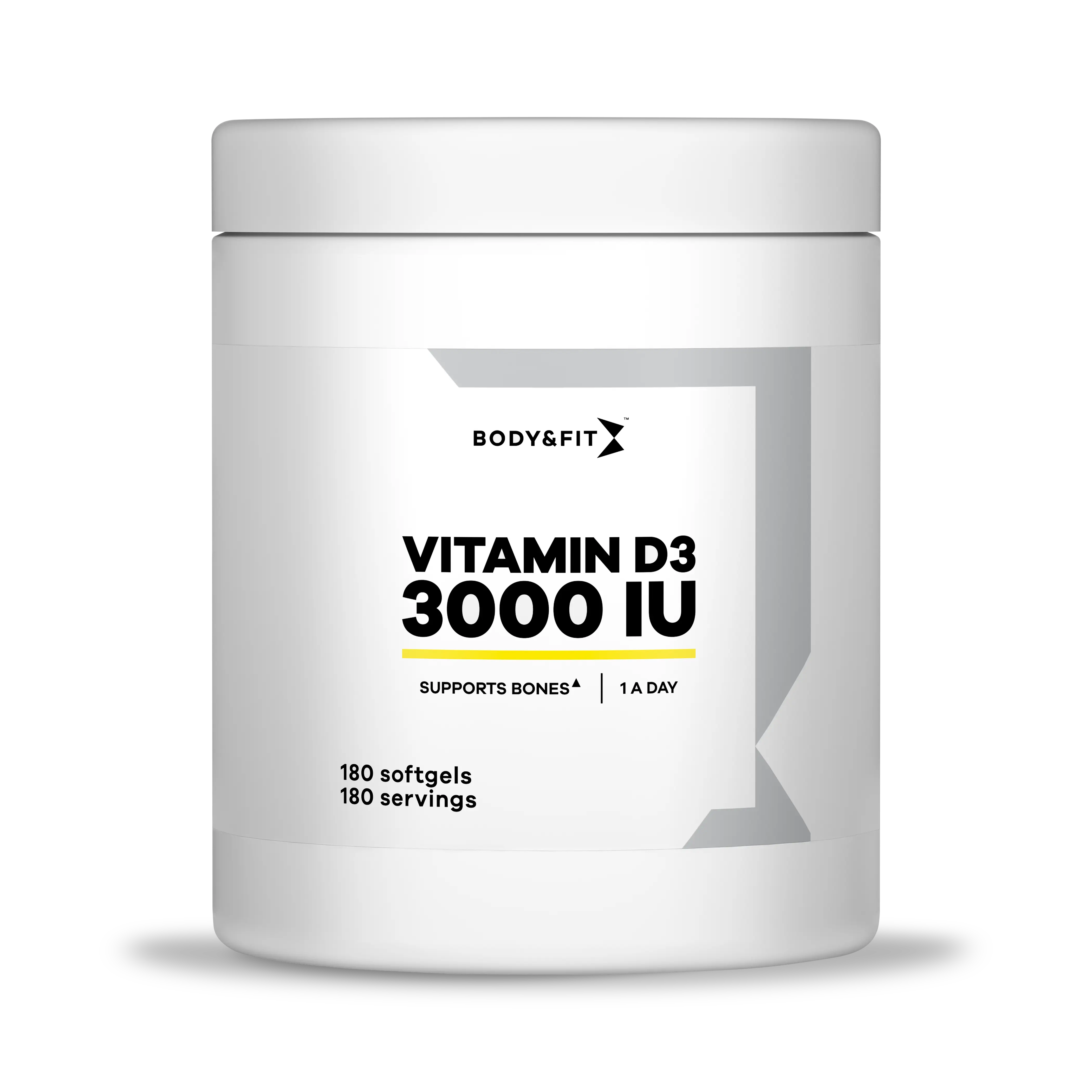 Body & Fit Vitamin D3 3000IU - 180 softgels - Muskelkompaniet