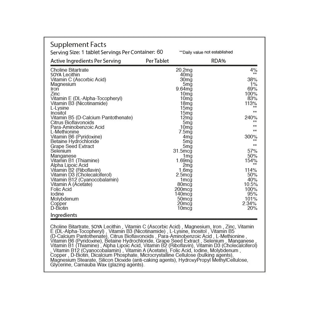 Warrior Multi-Vitamin - 60 tabletter