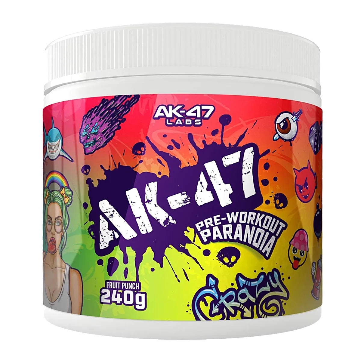 AK-47 Labs Pre-Workout Paranoia - 240 g - Muskelkompaniet