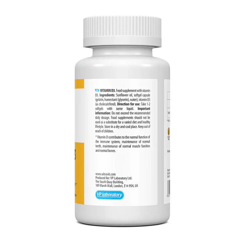 Ultravit Vitamin D3 2000IU - 180 softgels