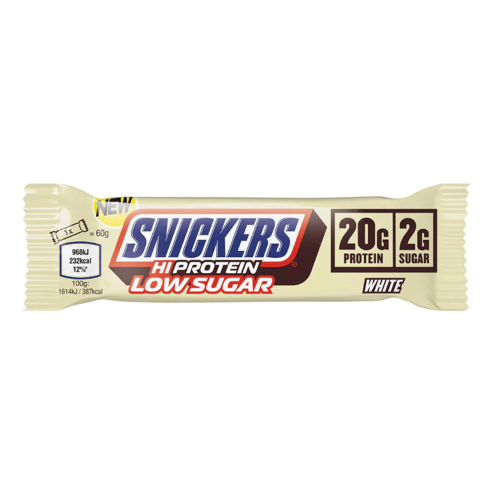 Snickers HiProtein Low Sugar - 12 x 57 g - White Chocolate