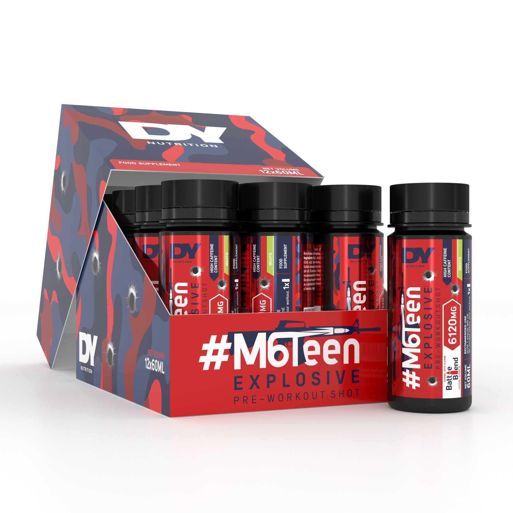 Dorian Yates Nutrition M6Teen Pre-workout Shots - 12 x 60 ml