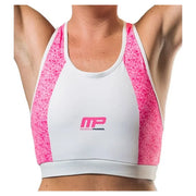 MusclePharm MPL32 Ladies Croptop Matrix - Pi/Wh - L