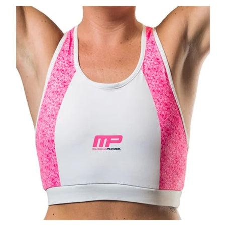 MusclePharm MPL32 Ladies Croptop Matrix - Pi/Wh - L