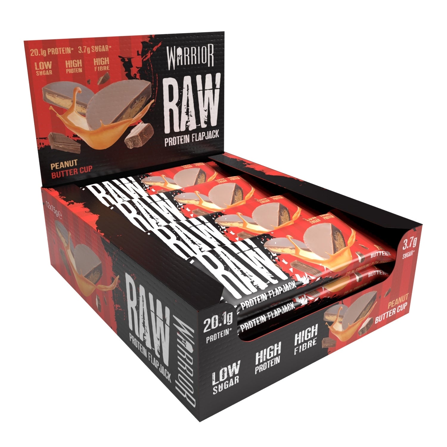 Warrior Raw Protein Flapjack - 12 x 75 g