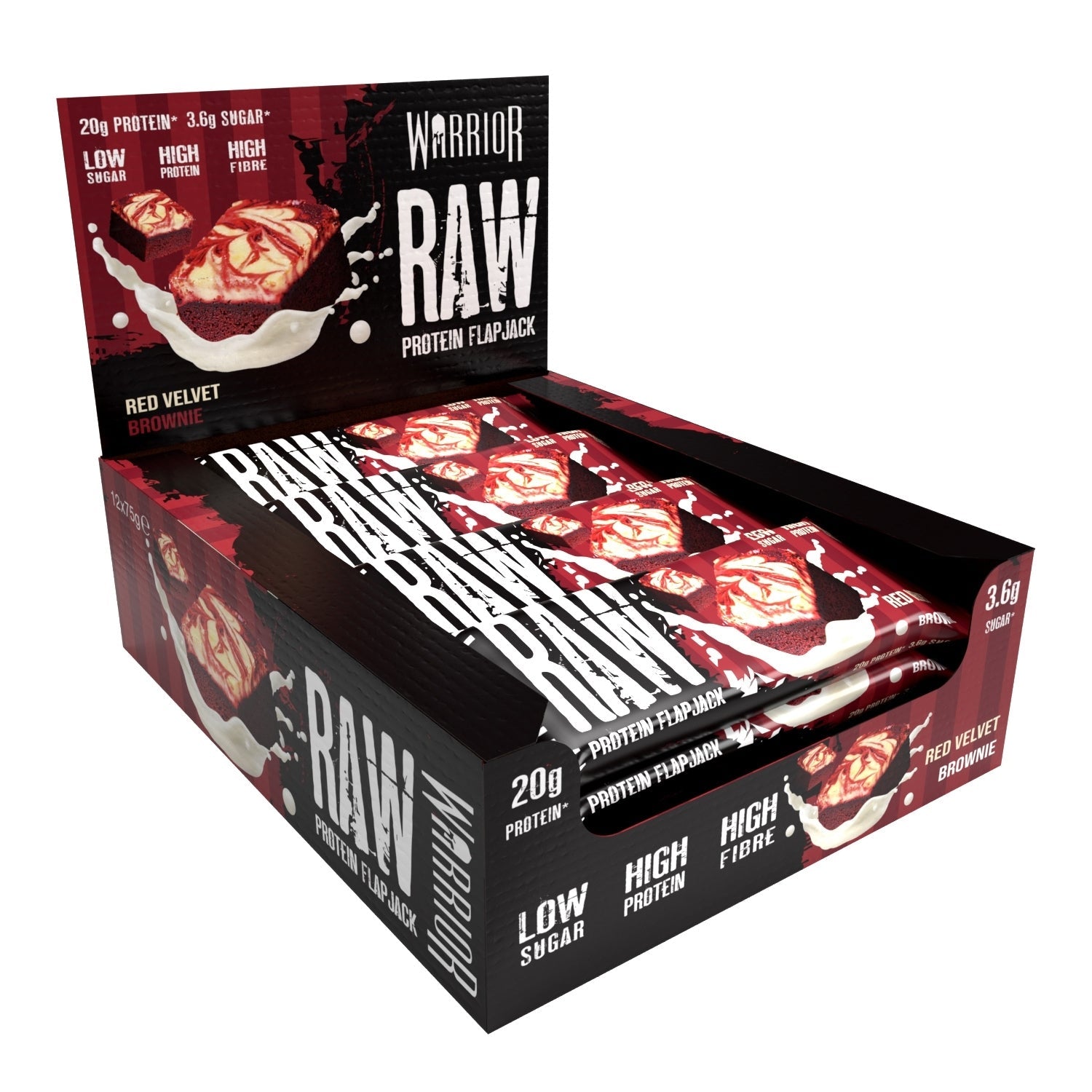 Warrior Raw Protein Flapjack - 12 x 75 g
