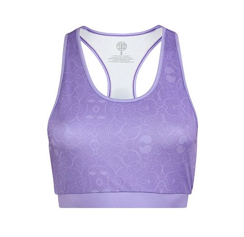 GGLTOP046 Golds Gym Ladies Crop Top Lilac