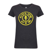 GGLTS043 Golds Gym Ladies T-Shirt Logo - Charcoal