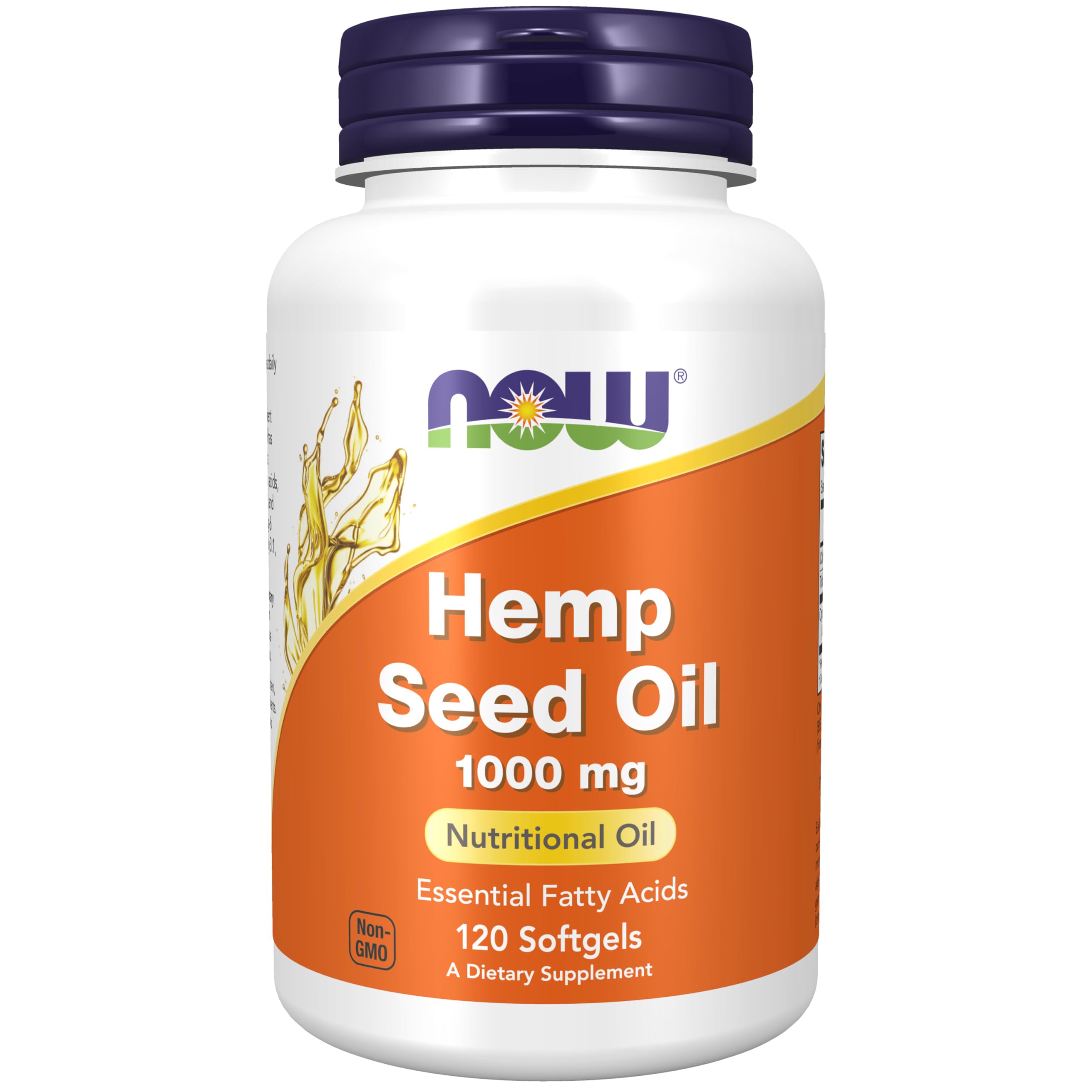 NOW Foods NOW1799 Hemp Seed Oil 1000 mg - 120 softgels
