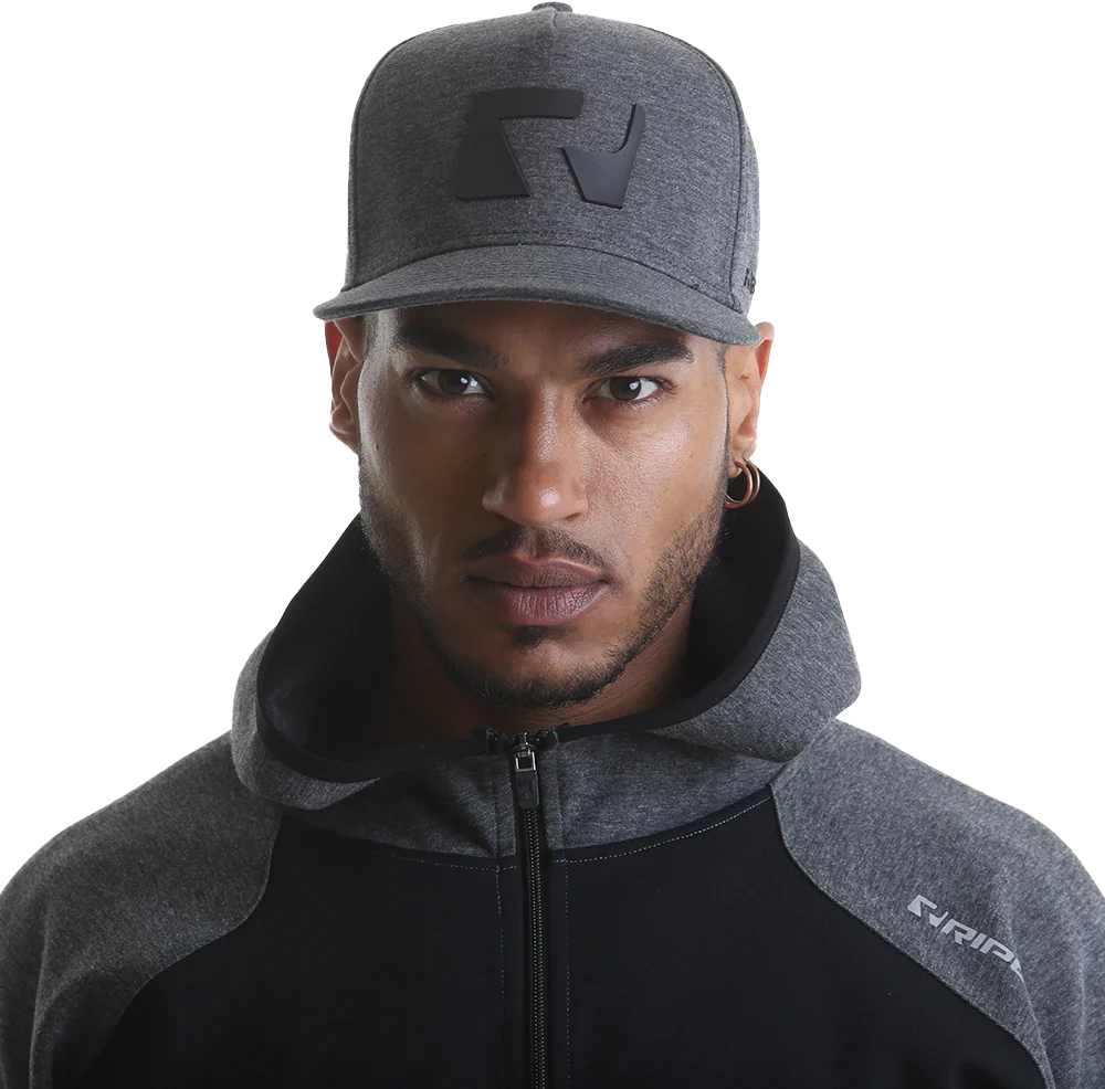 RIPT RCHAT724 Ript Snapback Hat - Grey Marl