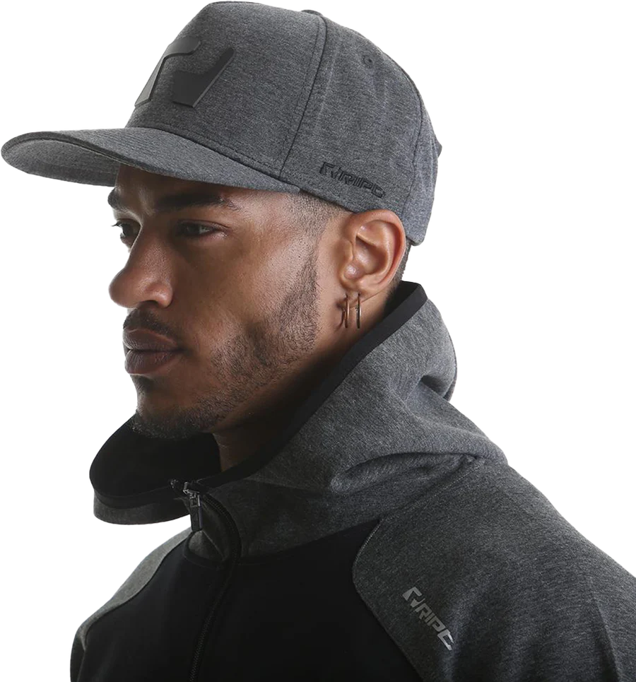 RIPT RCHAT724 Ript Snapback Hat - Grey Marl