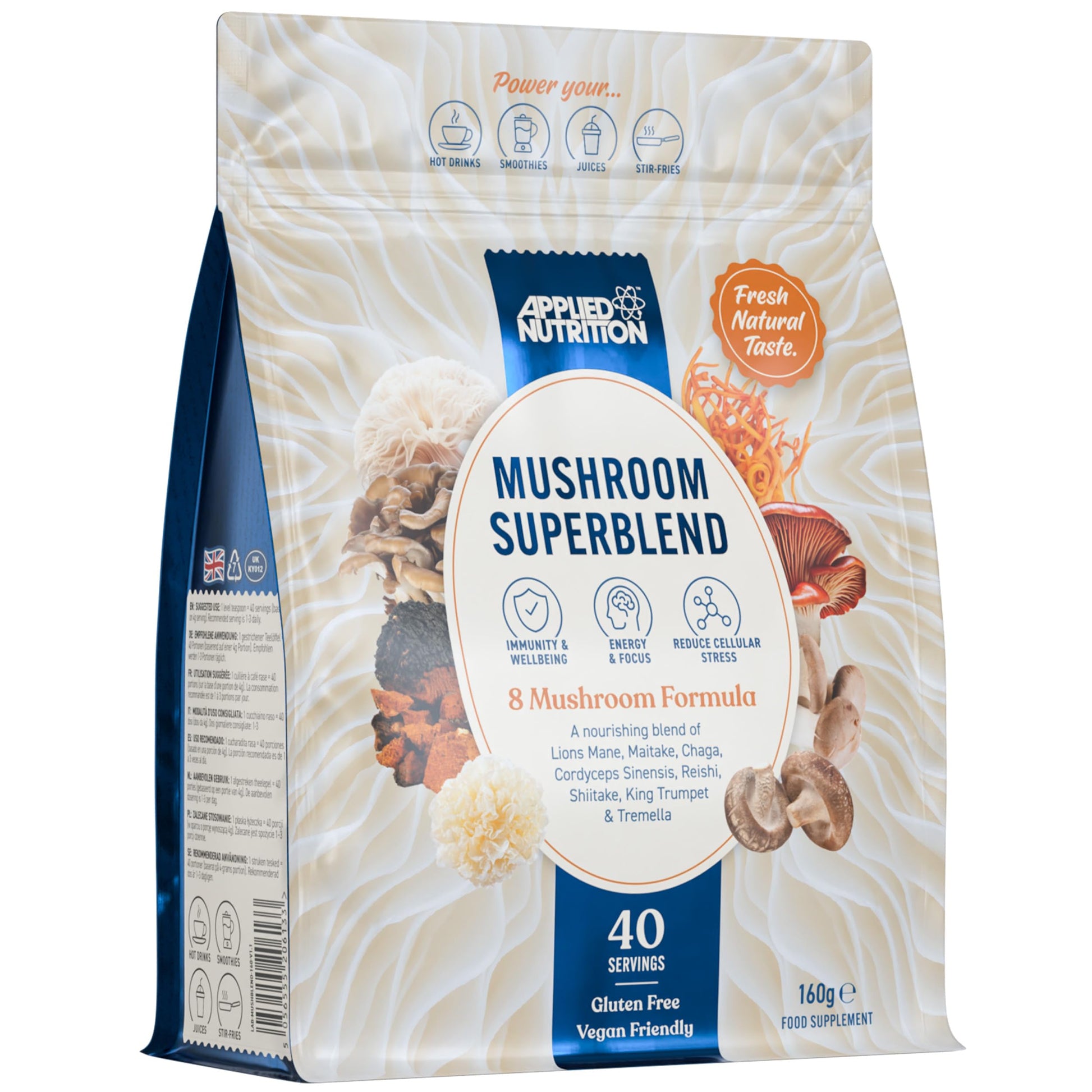 Applied Nutrition Mushroom Superblend - 160 g - Muskelkompaniet