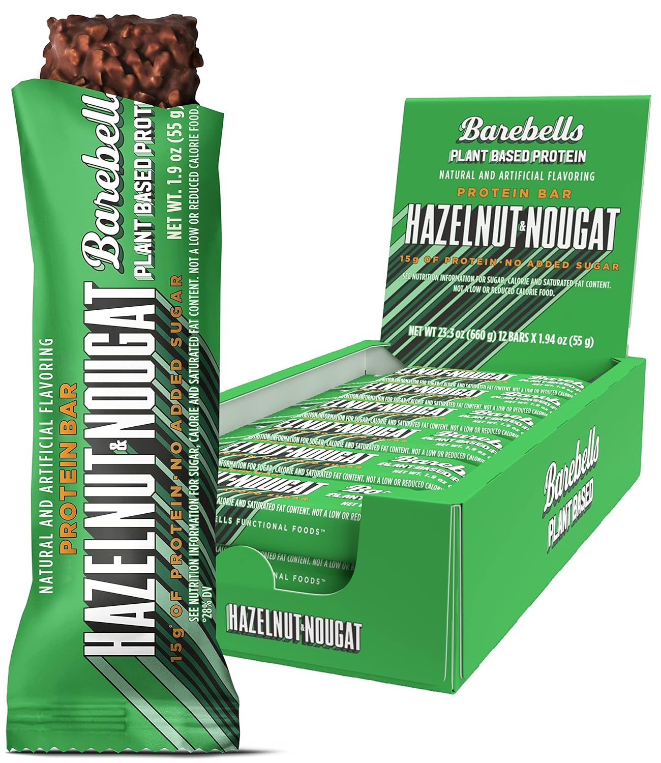 Barebells Vegan Protein Bar - 12 x 55 g - Muskelkompaniet