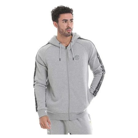 GGSWT084 Golds Gym Zipper Hoodie Branded Tape