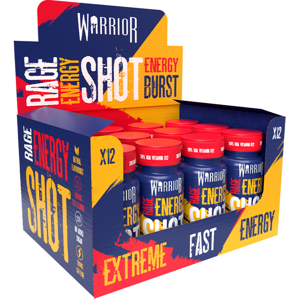 Warrior Rage Energy Shots - 12 x 60 ml