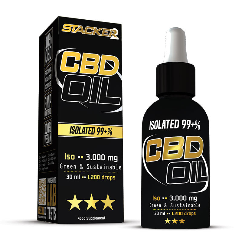 Stacker2 CBD Oil Iso - 3000 mg RAW - 30 ml