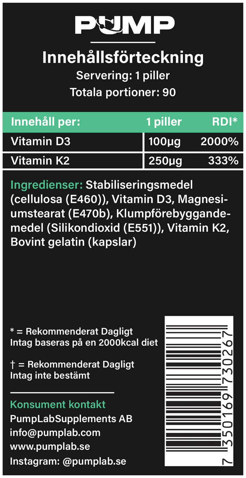 D3+K2 - Vitamin D3+K2 Complex