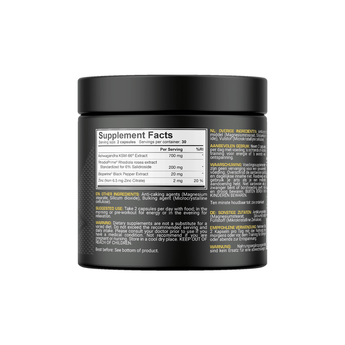 Dedicated Nutrition Ashwa-Bol - 60 kapslar