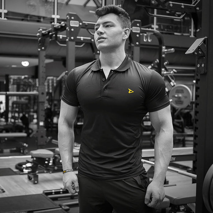 Dedicated Dry-Fit Black Polo - 2XL
