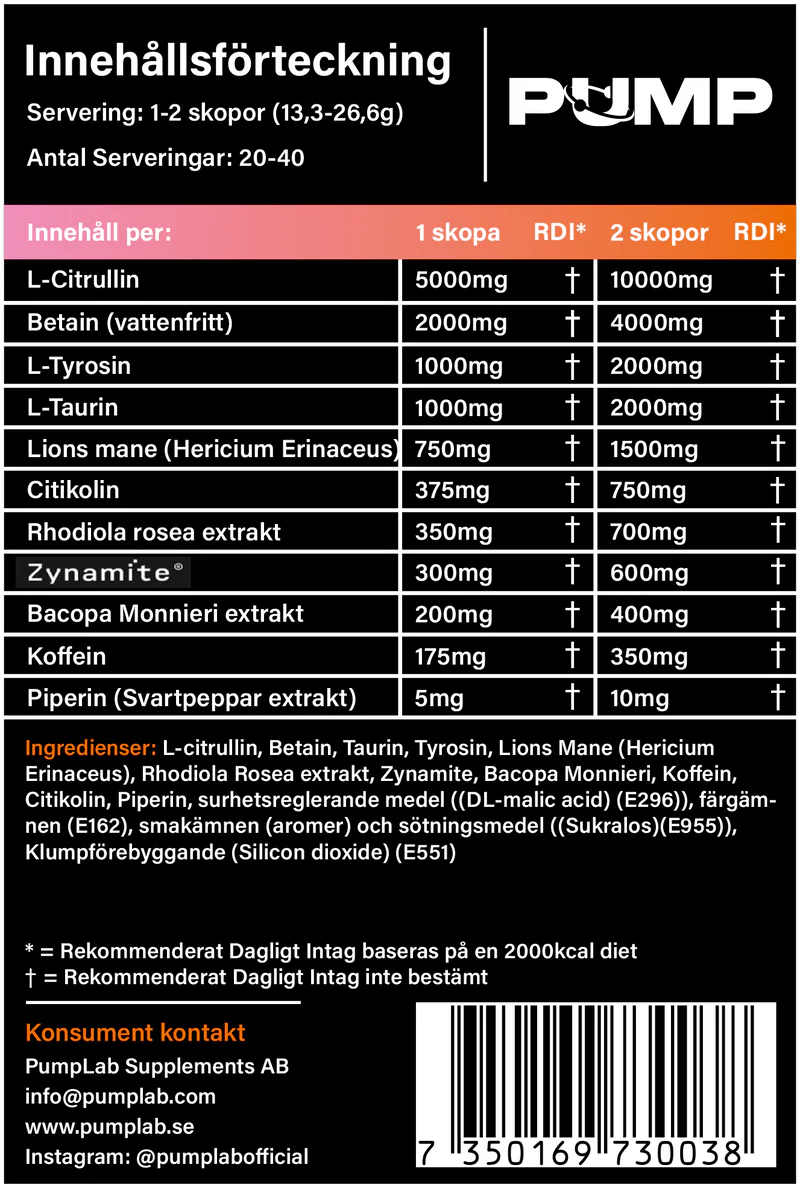 LUMINITE - Beta Alanin Free Preworkout