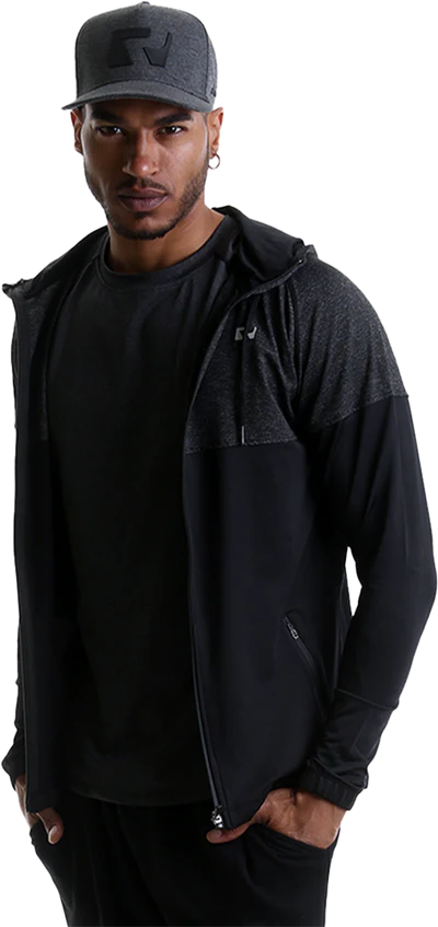 RIPT RCJKT739 Mens Hooded Zip Jacket - Black